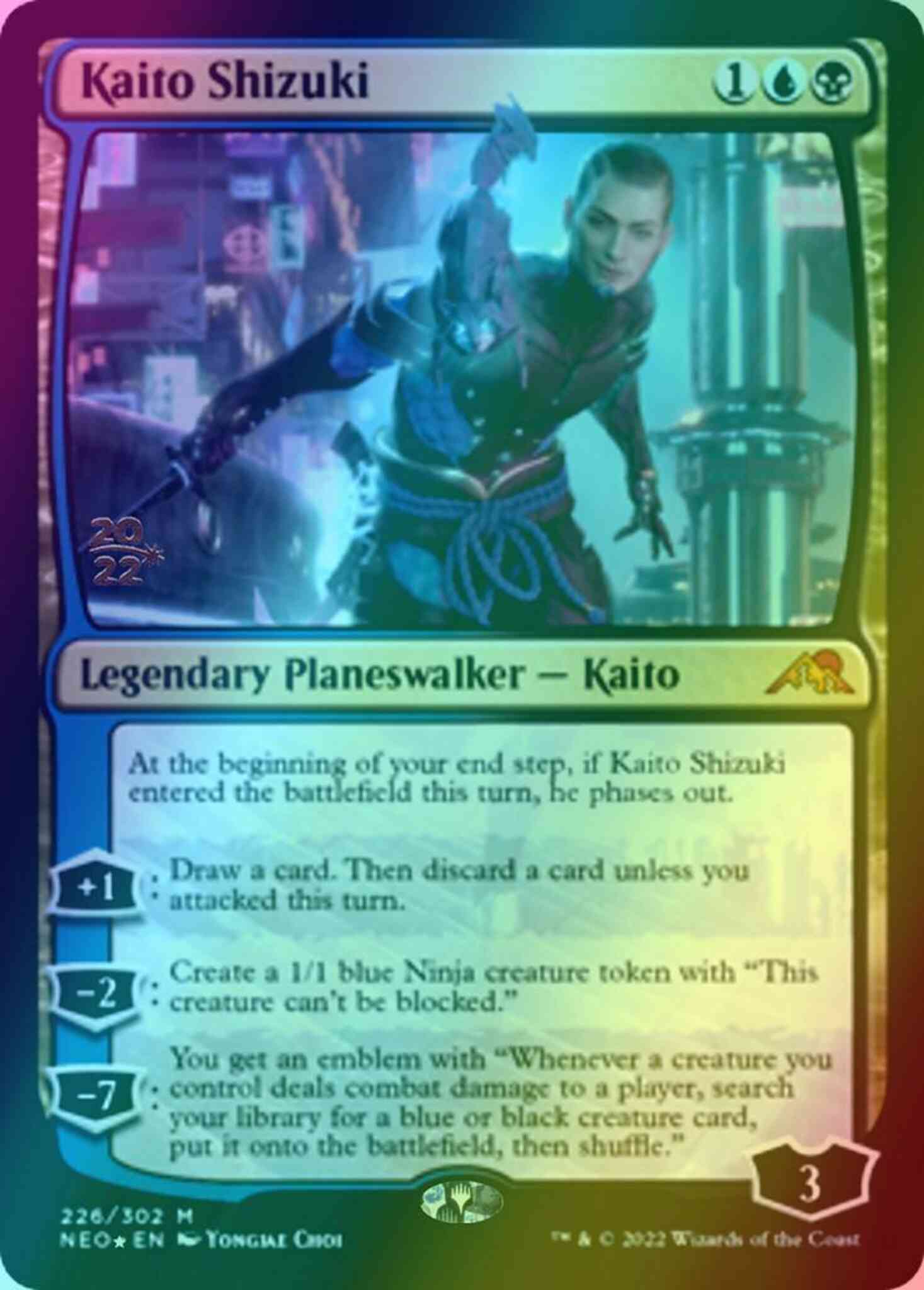 Kaito Shizuki [Prerelease] [226s] [Kamigawa: Neon Dynasty