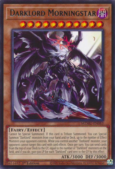 Darklord Morningstar - MZMU-EN083 - Rare - 1st Edition