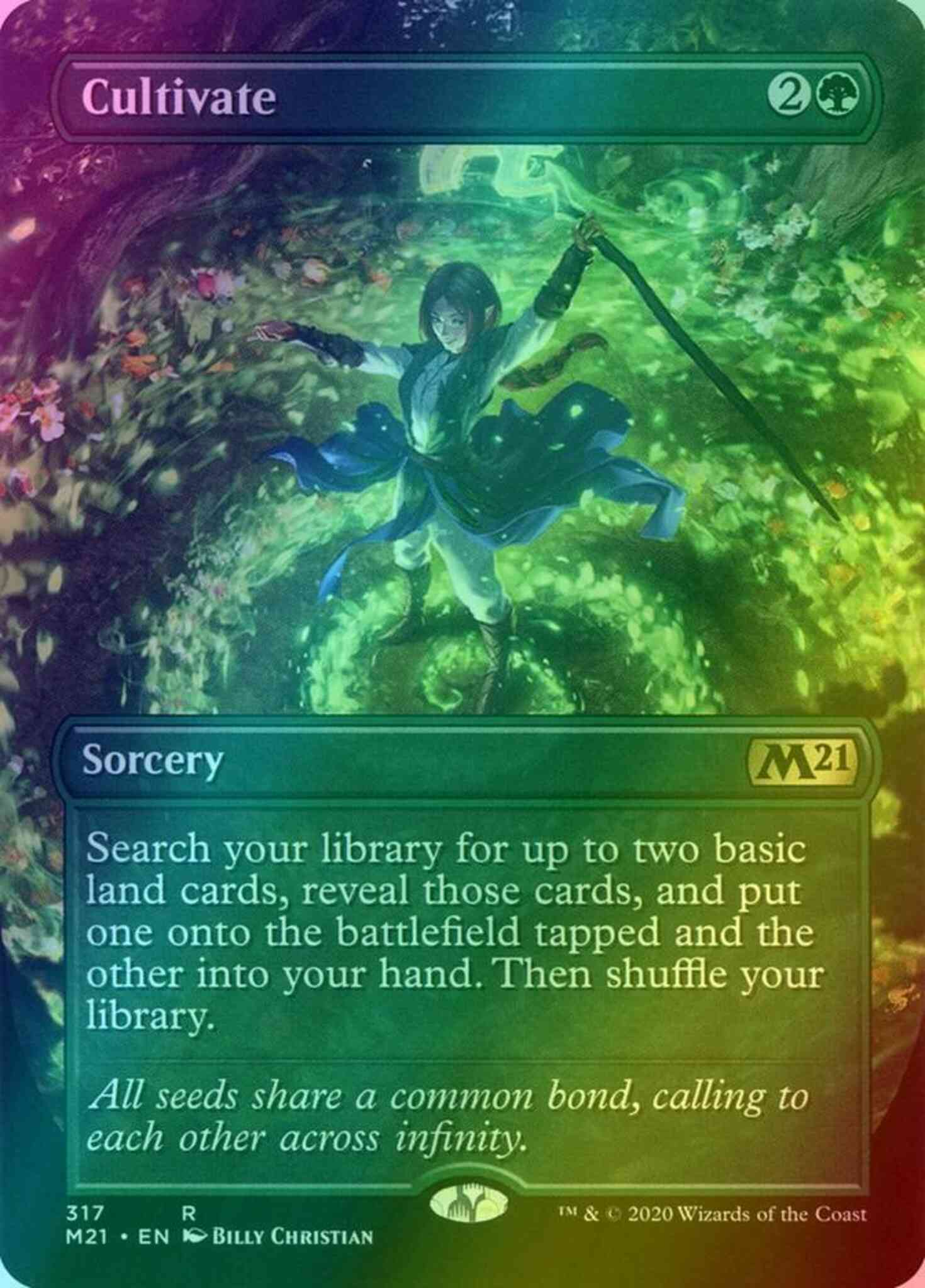 cultivate mtg card Cultivate [317] [Alternate Art] [Core Set 2021] [Foil] – Face to Face Games