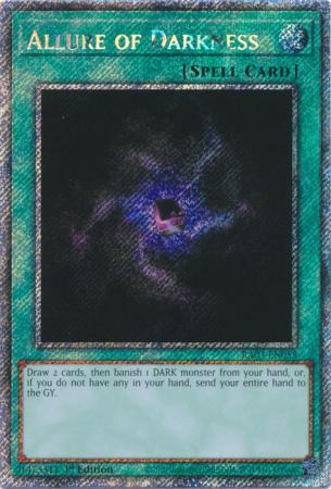 Allure of Darkness - RA03-EN055 - Platinum Secret Rare - 1st Edition