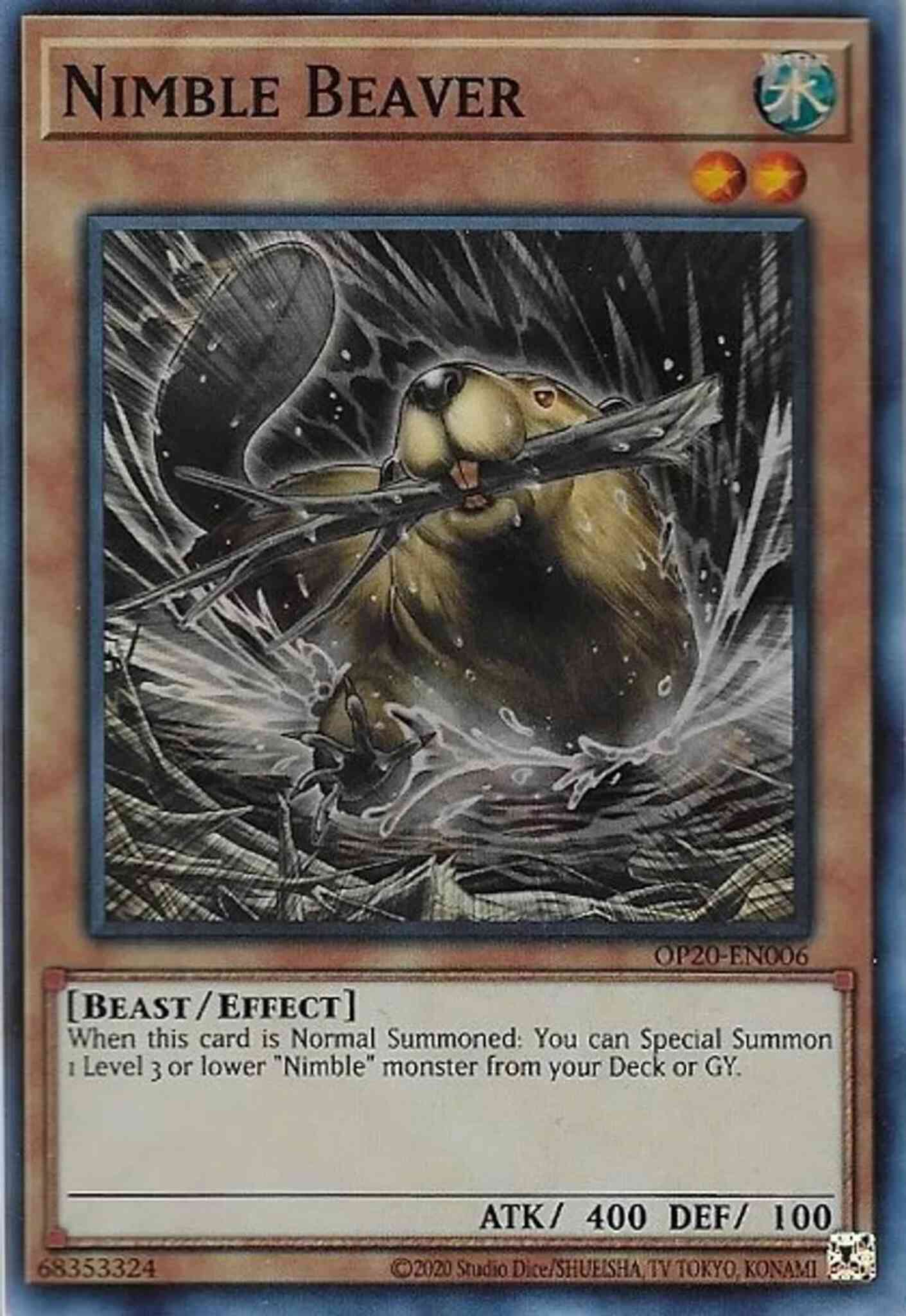Nimble Beaver - OP20-EN006 - Super Rare - Unlimited