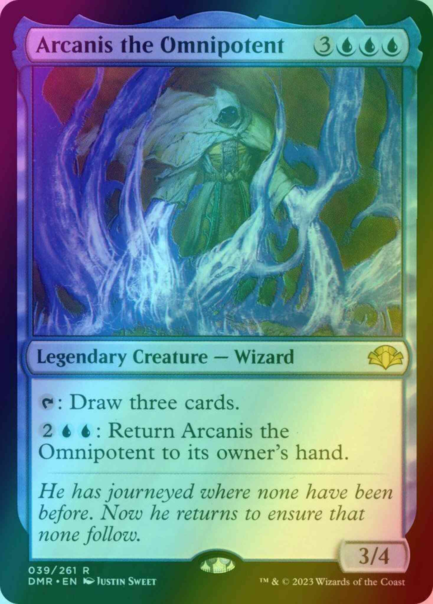 Arcanis the Omnipotent [39] [Dominaria Remastered] [Foil] – Face