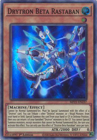 Drytron Beta Rastaban - MP21-EN237 - Super Rare - 1st Edition