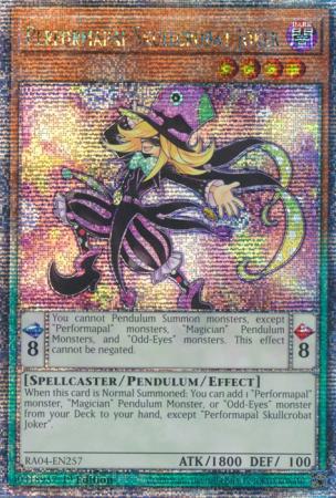 Performapal Skullcrobat Joker - RA04-EN257 - Quarter Century Secret Rare - 1st Edition