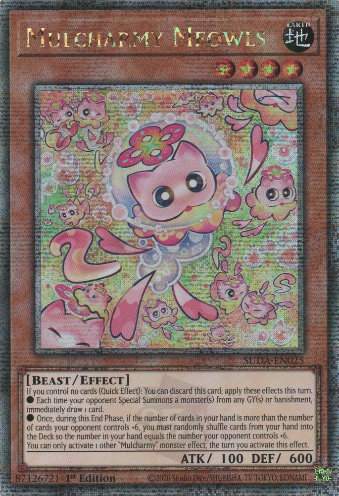Mulcharmy Meowls - SUDA-EN025 - Quarter Century Secret Rare - 1st Edition