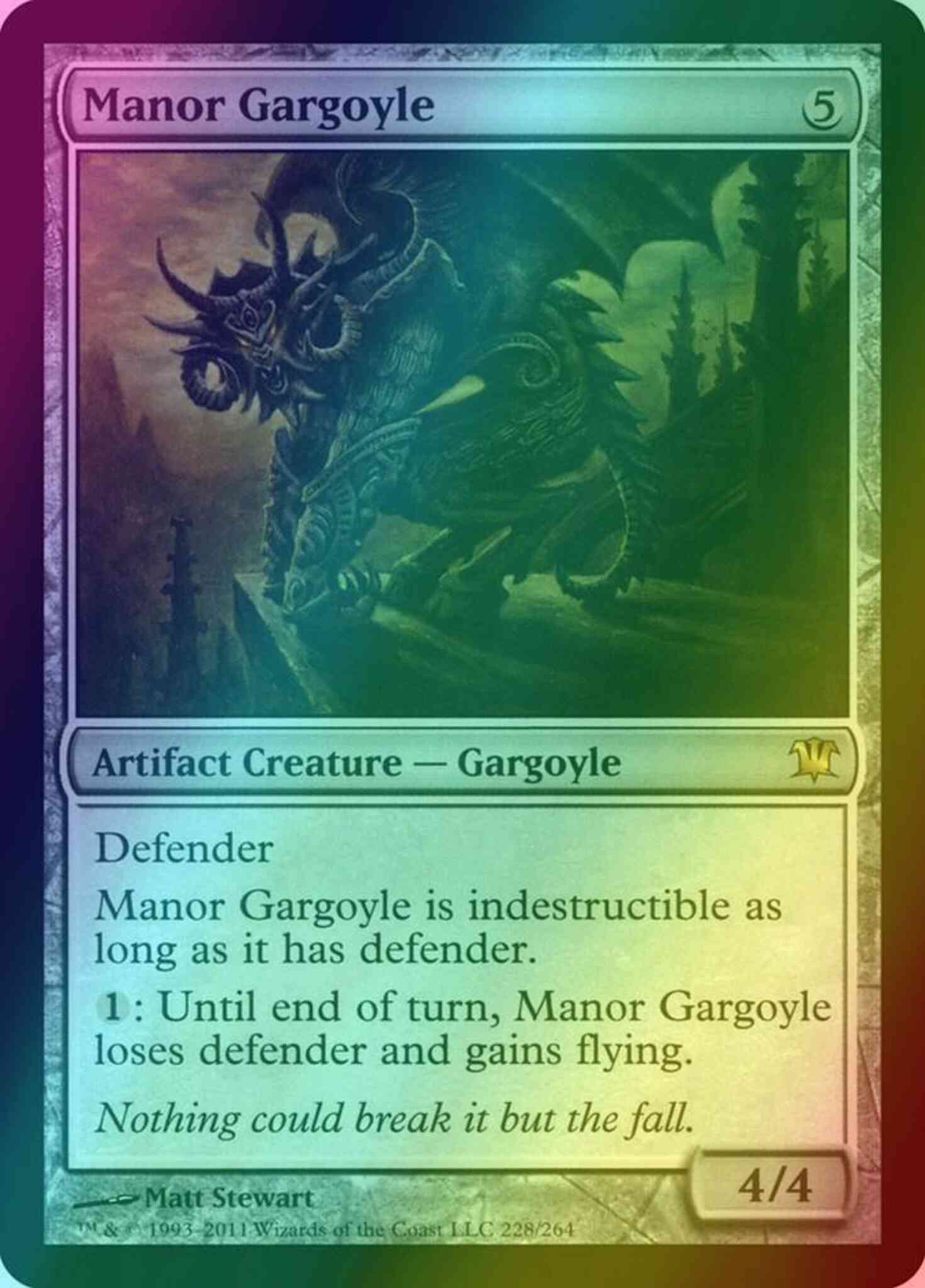 Manor Gargoyle [228] [Innistrad] [Foil]  Face to Face Games