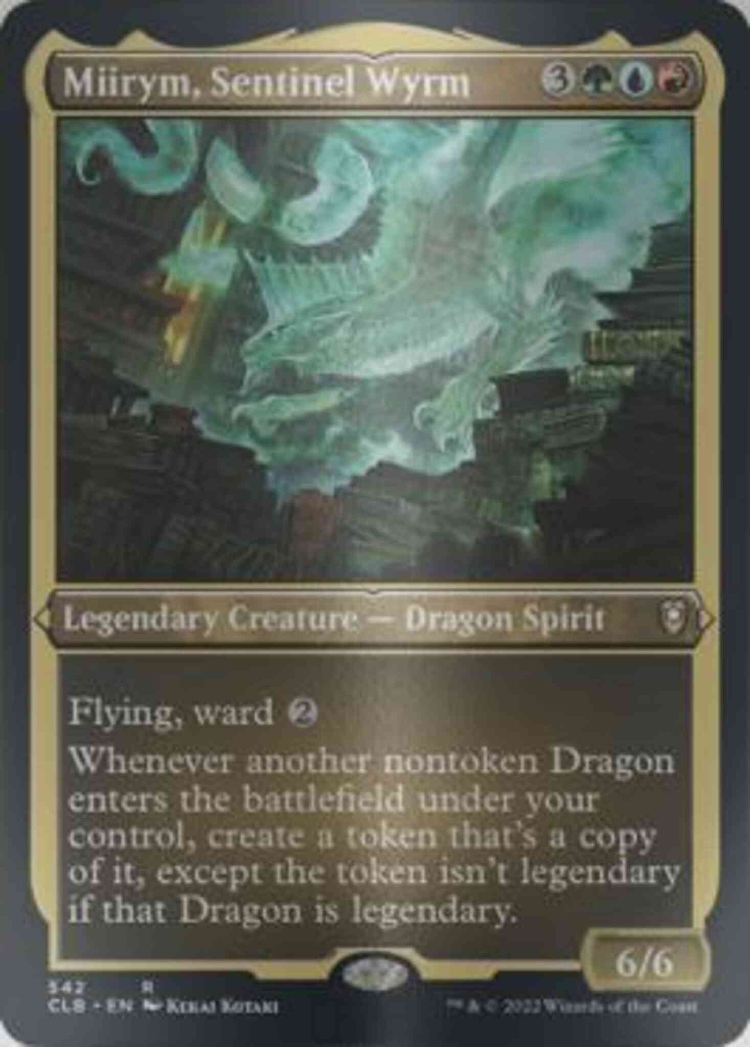 Miirym, Sentinel Wyrm (Foil Etched) Commander Legends: Battle - Foto 5