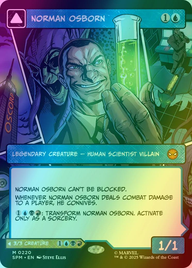 Norman Osborn // Green Goblin [220] [Borderless] [Panel] [Marvel's