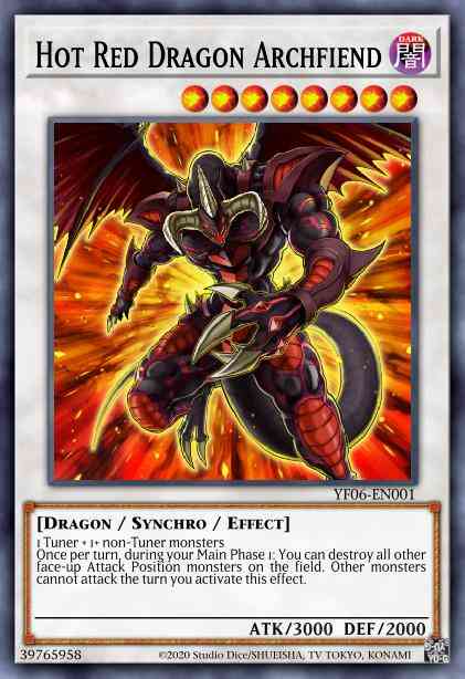 Hot Red Dragon Archfiend - YF06-EN001 - Ultra Rare - Limited