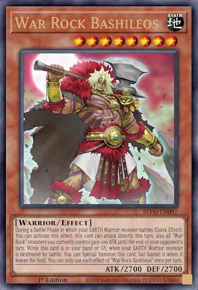 War Rock Bashileos - BLVO-EN097 - Ultra Rare - 1st Edition
