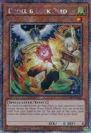 Droll & Lock Bird - Alternate Art - RA02-EN006 - Platinum Secret Rare - 1st Edition