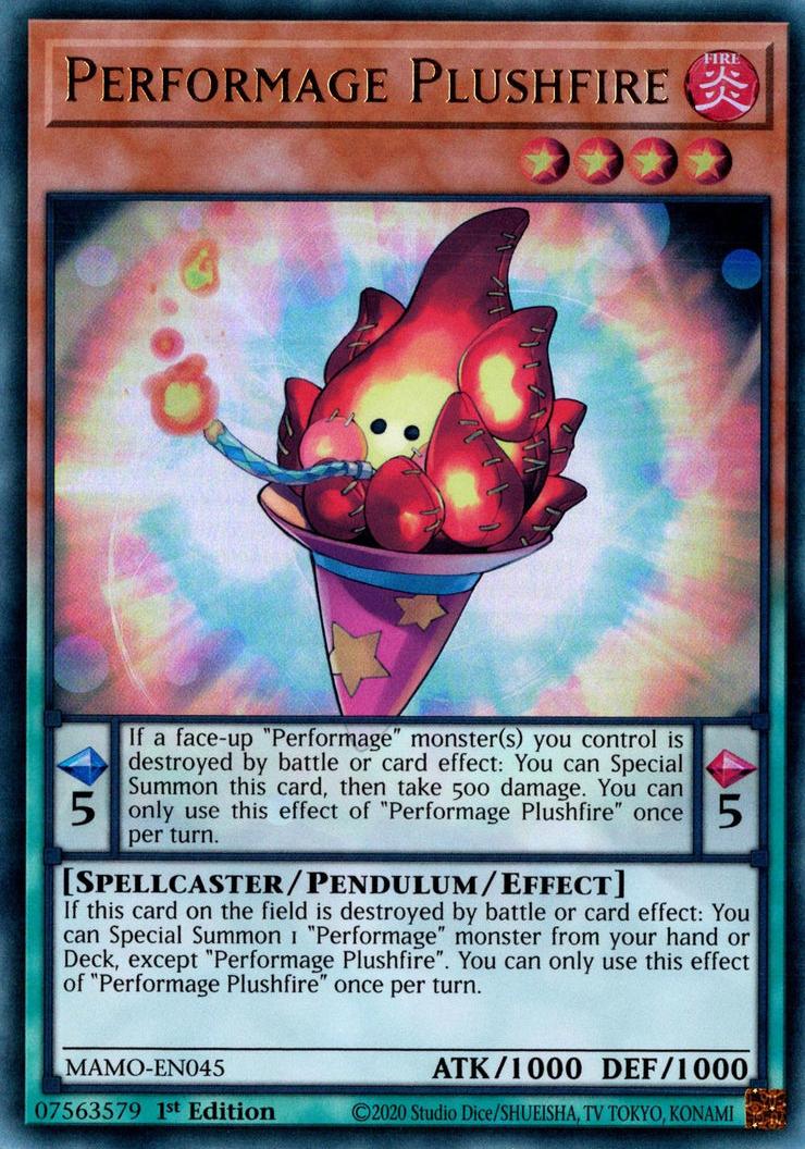 Performage Plushfire - MAMO-EN045 - Ultra Rare - 1st Edition