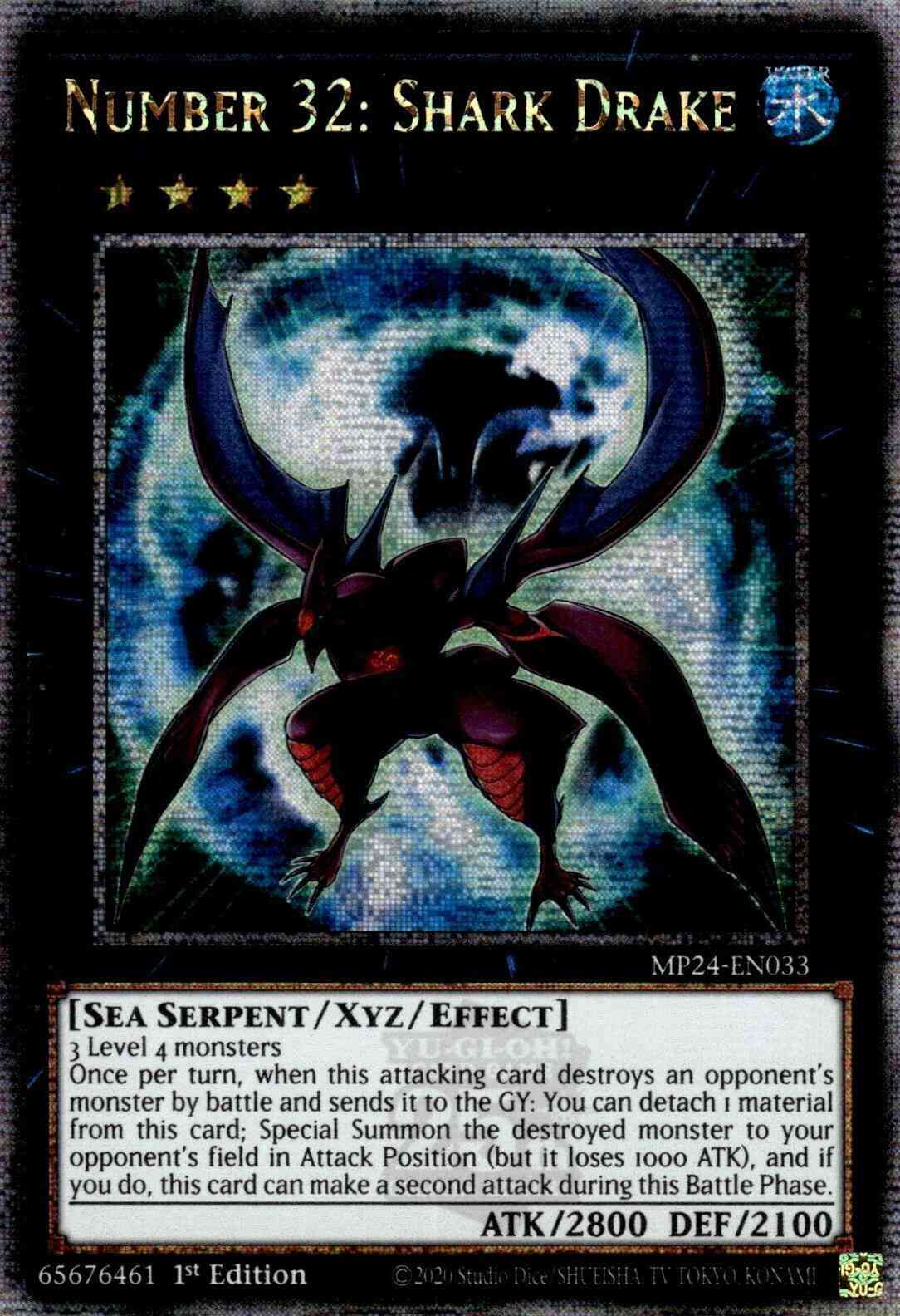 Number 32: Shark Drake - MP24-EN033 - Quarter Century Secret Rare - 1st Edition