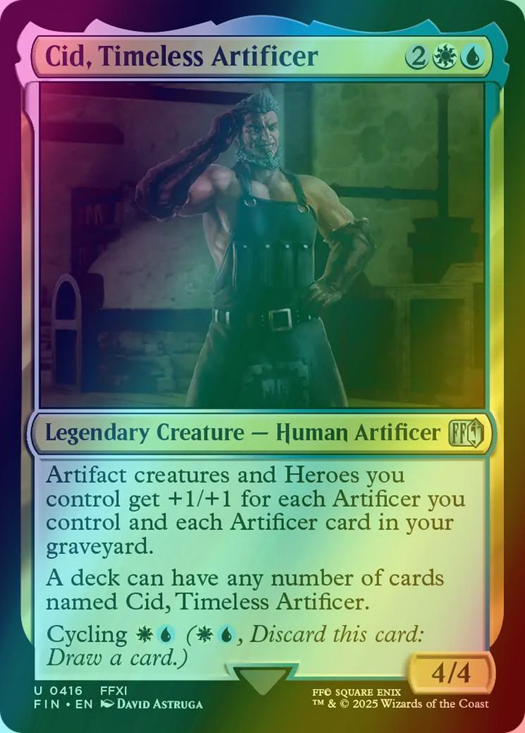 ff mtg cid cards Cid, Timeless Artificer [416] [FFXI] [FINAL FANTASY] [Foil] – Face to Face  Games