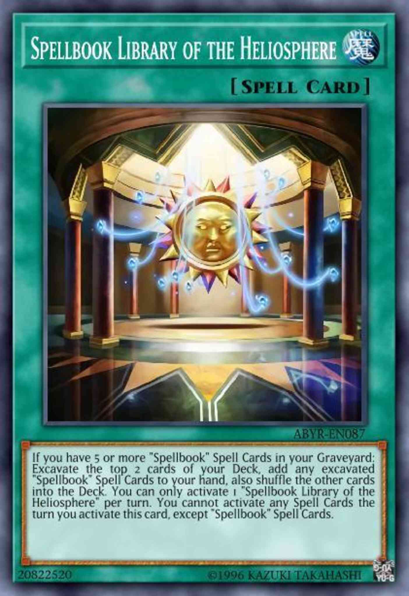 Spellbook Library of the Heliosphere - ABYR-EN087 - Secret Rare - Unlimited