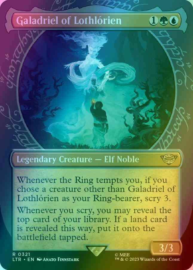 Galadriel of Lothlrien [321] [Ring Showcase] [The Lord of the Rings: Tales  of Middle-earth] [Foil]  Face to Face Games