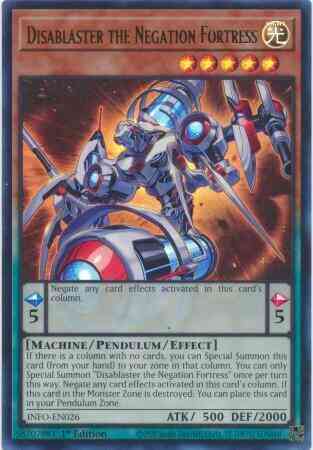 Disablaster the Negation Fortress - INFO-EN026 - Ultra Rare - 1st Edition
