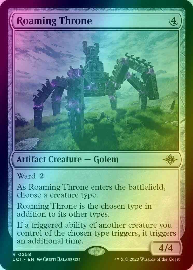 Roaming Throne [258] [The Lost Caverns of Ixalan] [Foil] – Face to