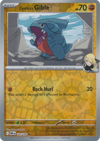 Cynthia's Gible - 102/182