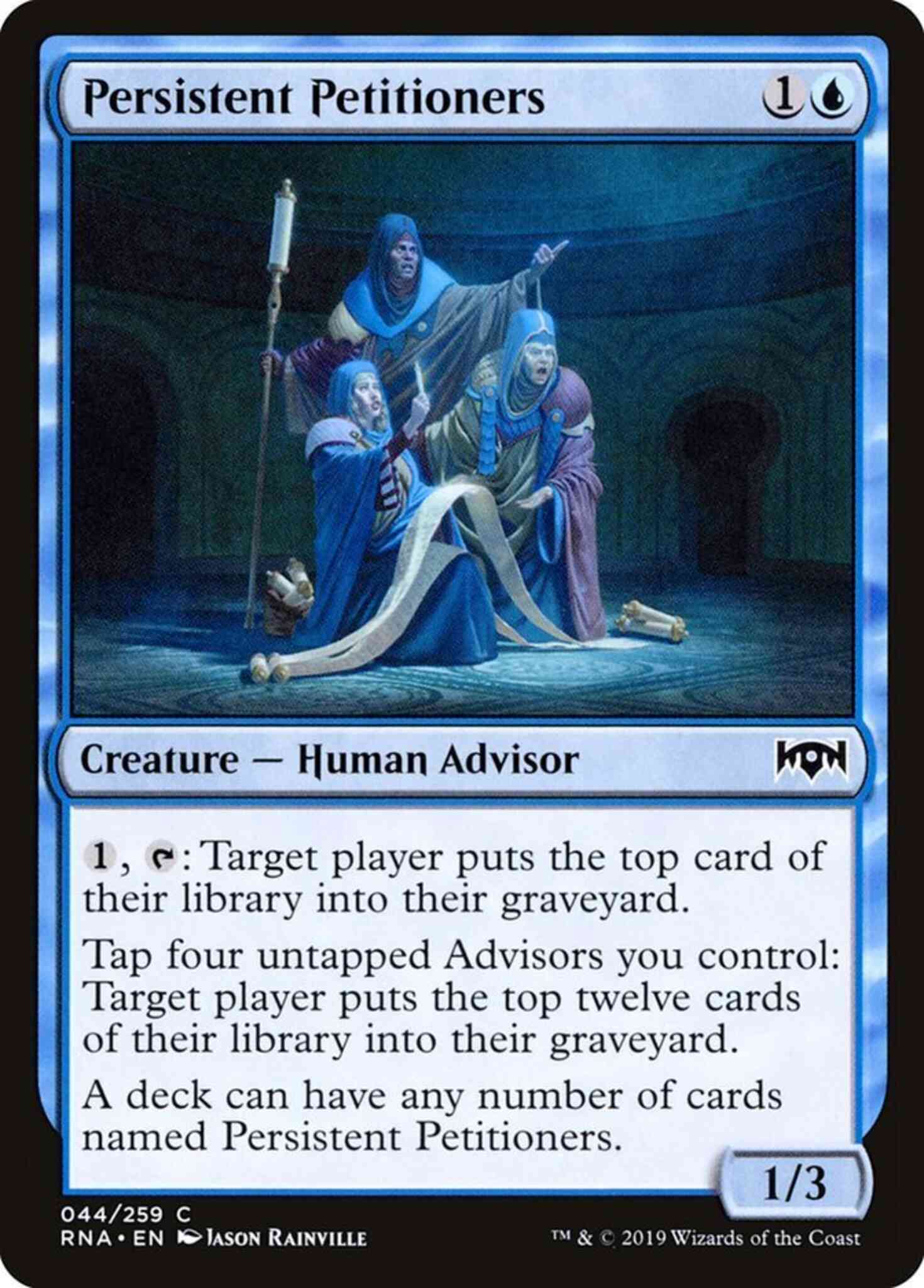 ❤︎❤︎ 美品‼️MTG Persistent Peritioners❤︎❤︎ Persistent Petitioners [44] [Ravnica Allegiance] [Non-Foil] – Face