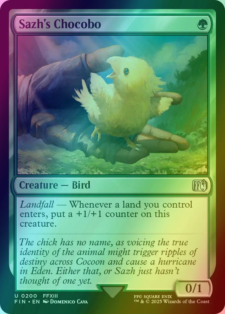 Sazh's Chocobo [200] [FINAL FANTASY] [Foil] – Face to Face Games