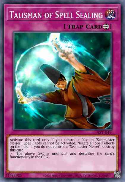 Talisman of Spell Sealing - AST-049 - Rare