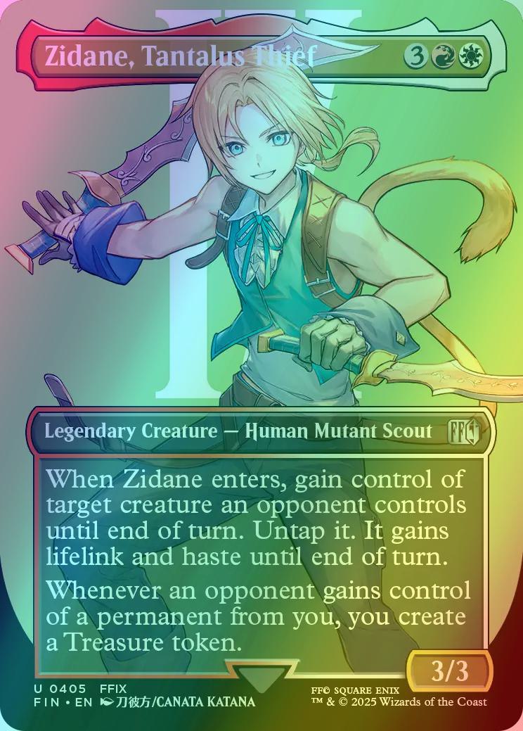 Zidane, Tantalus Thief [405] [Borderless] [Character] [FINAL FANTASY]  [Foil] – Face to Face Games