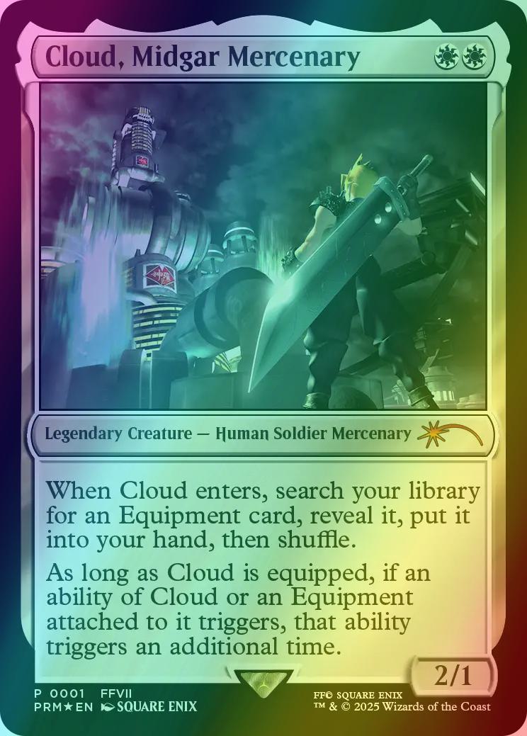 Cloud, Midgar Mercenary [2025-21] [PRM-0001] [Media and Collaboration  Promos] [Foil] – Face to Face Games
