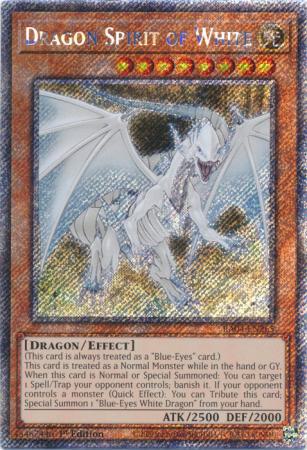 Dragon Spirit of White - RA04-EN265 - Platinum Secret Rare - 1st Edition