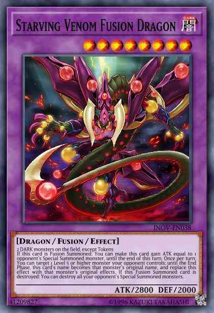 Starving Venom Fusion Dragon - LEDD-ENC25 - Ultra Rare - 1st Edition