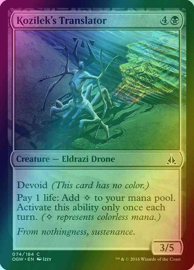 Kozilek's Translator [74] [Oath of the Gatewatch] [Foil] – Face to Face  Games