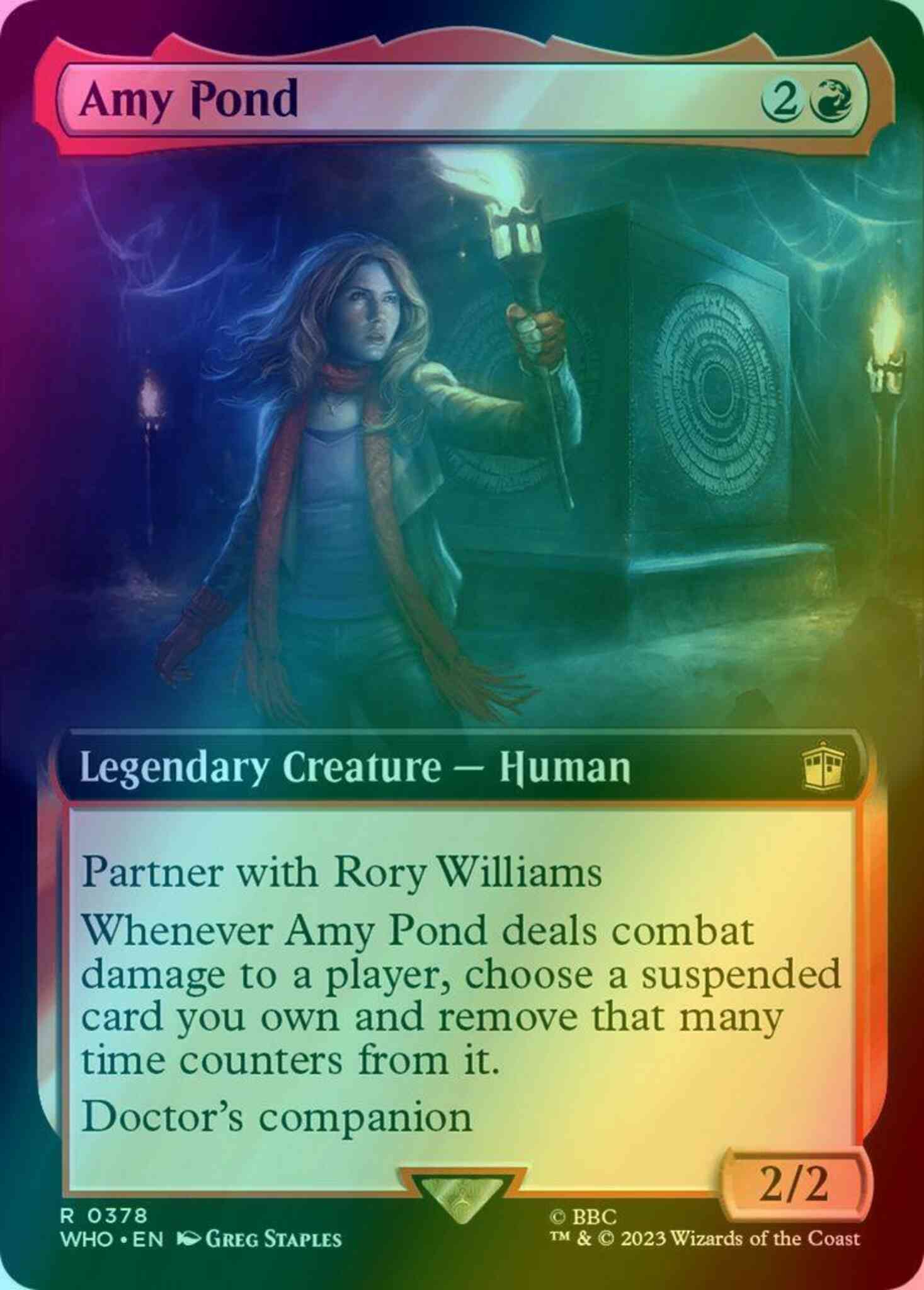 Amy Pond [378] [Extended Art] [Universes Beyond: Doctor Who] [Foil] – Face  to Face Games