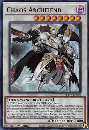 Chaos Archfiend - PHHY-EN039 - Ultra Rare - 1st Edition