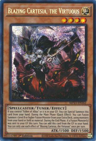 Blazing Cartesia, the Virtuous - MP23-EN162 - Prismatic Secret Rare - 1st Edition
