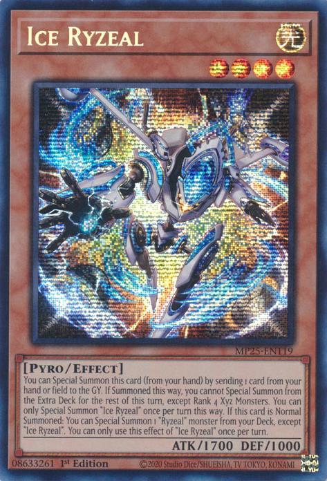 Ice Ryzeal - MP25-EN119 - Prismatic Secret Rare - 1st Edition