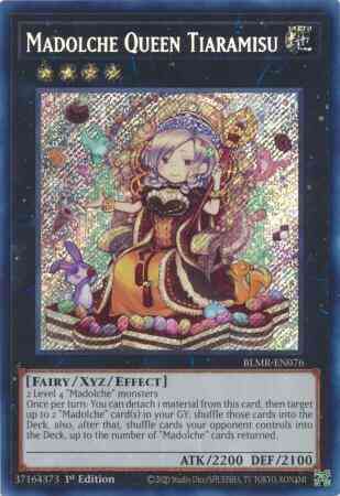 Madolche Queen Tiaramisu - BLMR-EN076 - Secret Rare - 1st Edition