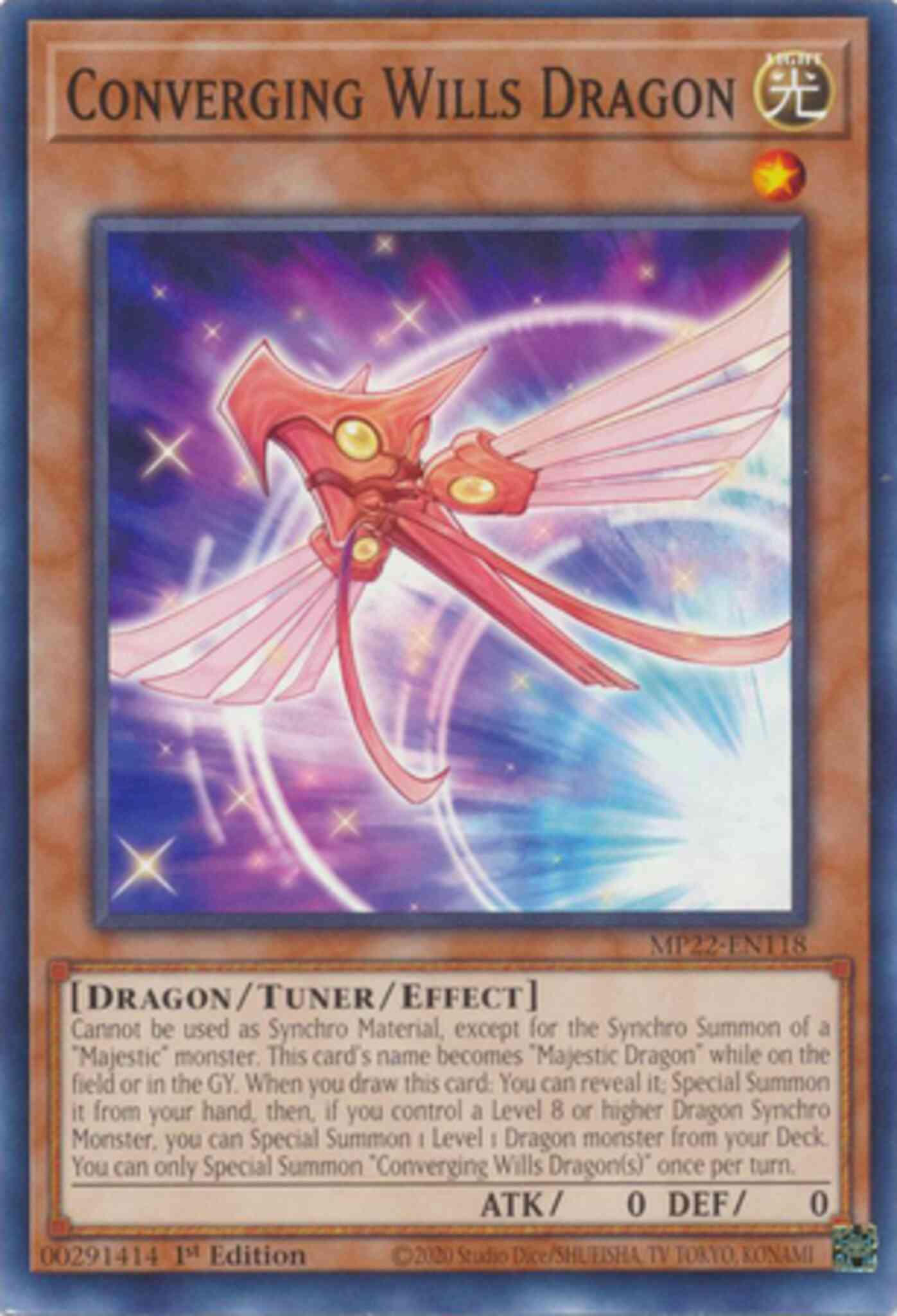 Converging Wills Dragon - MP22-EN118 - Common - 1st Edition