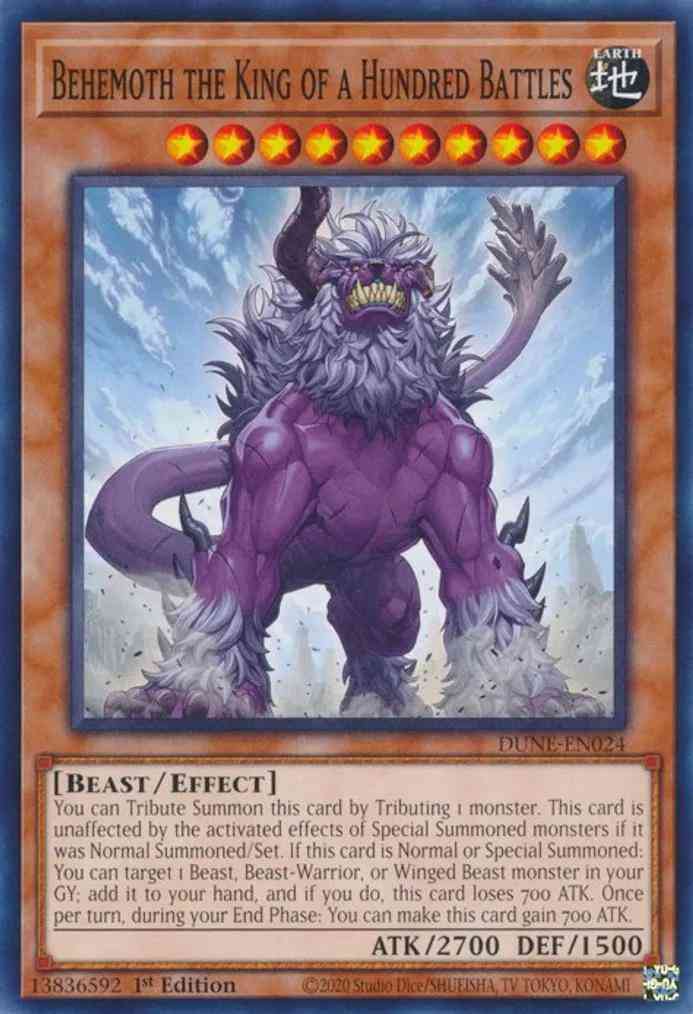 Behemoth the King of a Hundred Battles - DUNE-EN024 - Common - 1st Edition