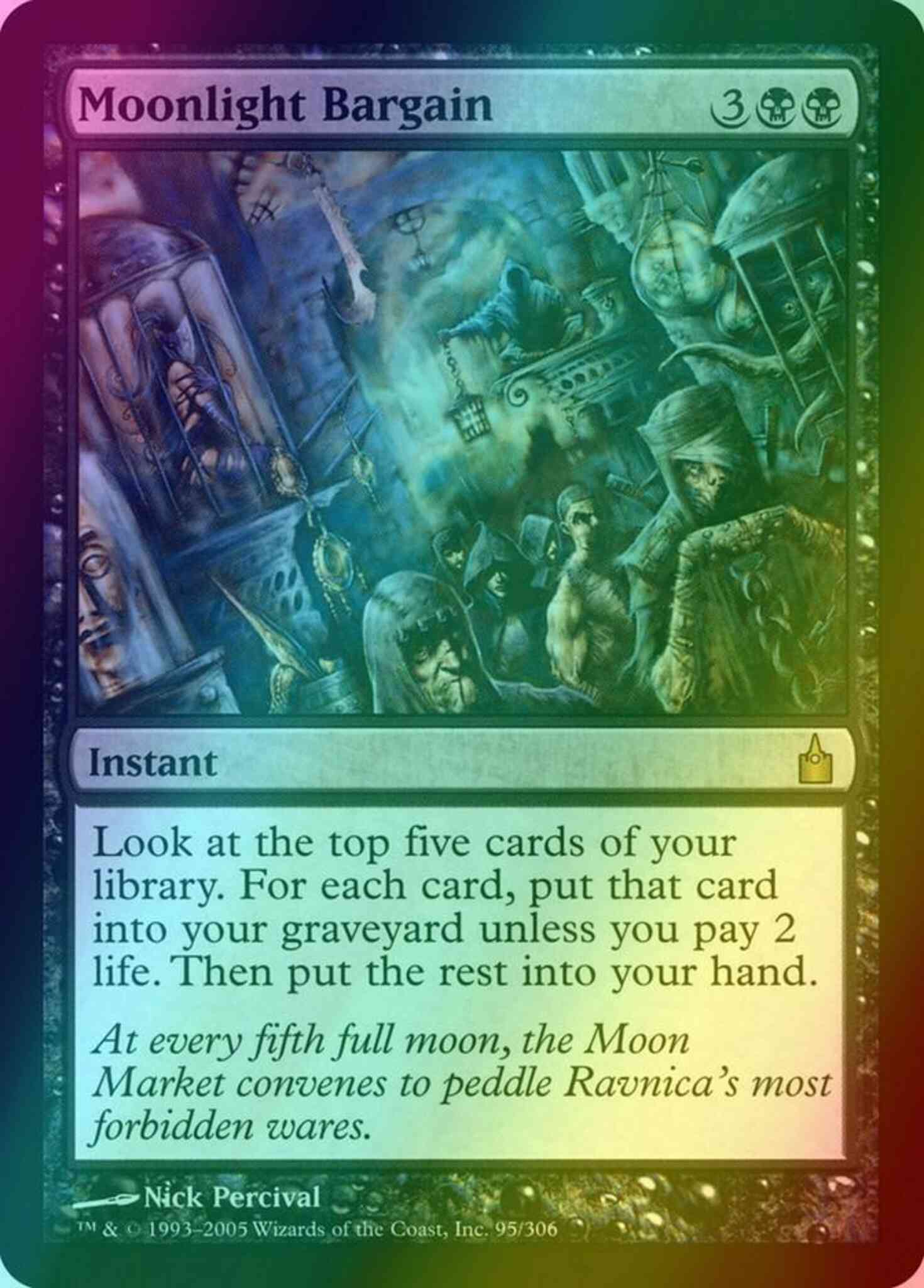 Moonlight Bargain [95] [Ravnica City Of Guilds] [Foil] – Face to Face Games