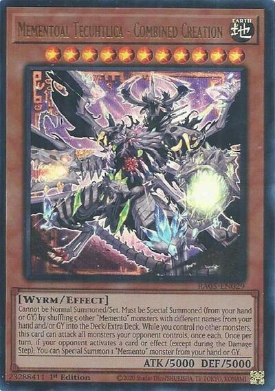 Mementoal Tecuhtlica - Combined Creation - RA05-EN029 - Ultra Rare - 1st Edition