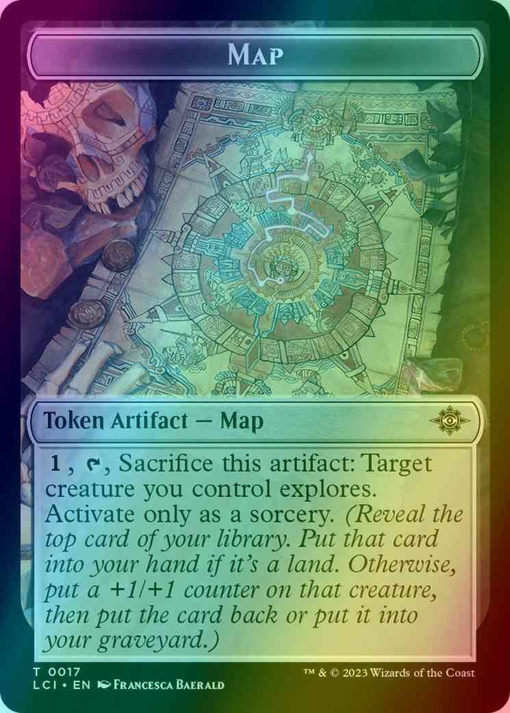 Map Token (17) // Spirit Token (14) [The Lost Caverns of Ixalan: Tokens]  [Foil] – Face to Face Games