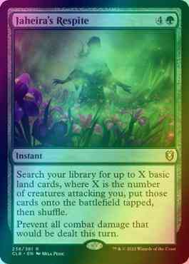 jaheira mtg card Jaheira's Respite [238] [Commander Legends: Battle for Baldur's Gate]  [Foil] – Face to Face Games