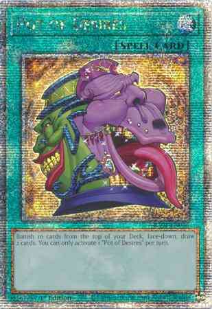 Pot of Desires - RA01-EN056 - Quarter Century Secret Rare - 1st Edition