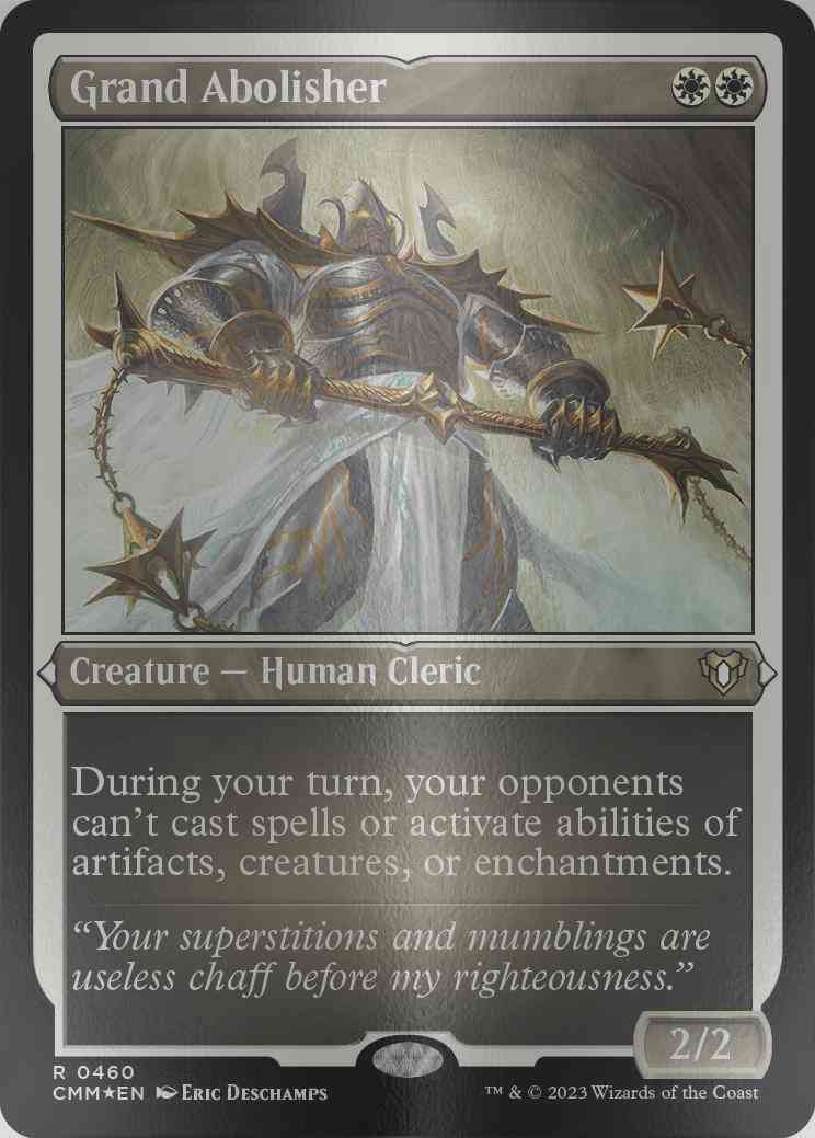 mtg cards like grand abolisher Grand Abolisher [460] [Commander Masters] [Etched Foil] – Face to Face Games