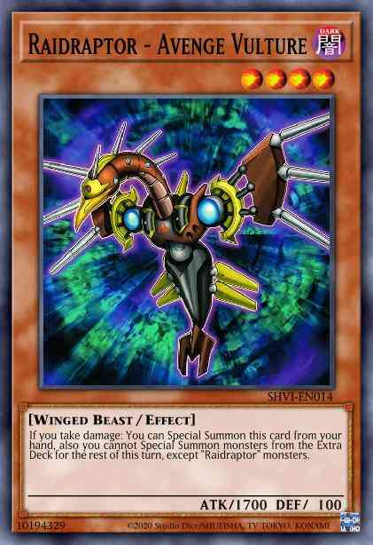 Raidraptor - Avenge Vulture - SHVI-EN014 - Common - 1st Edition