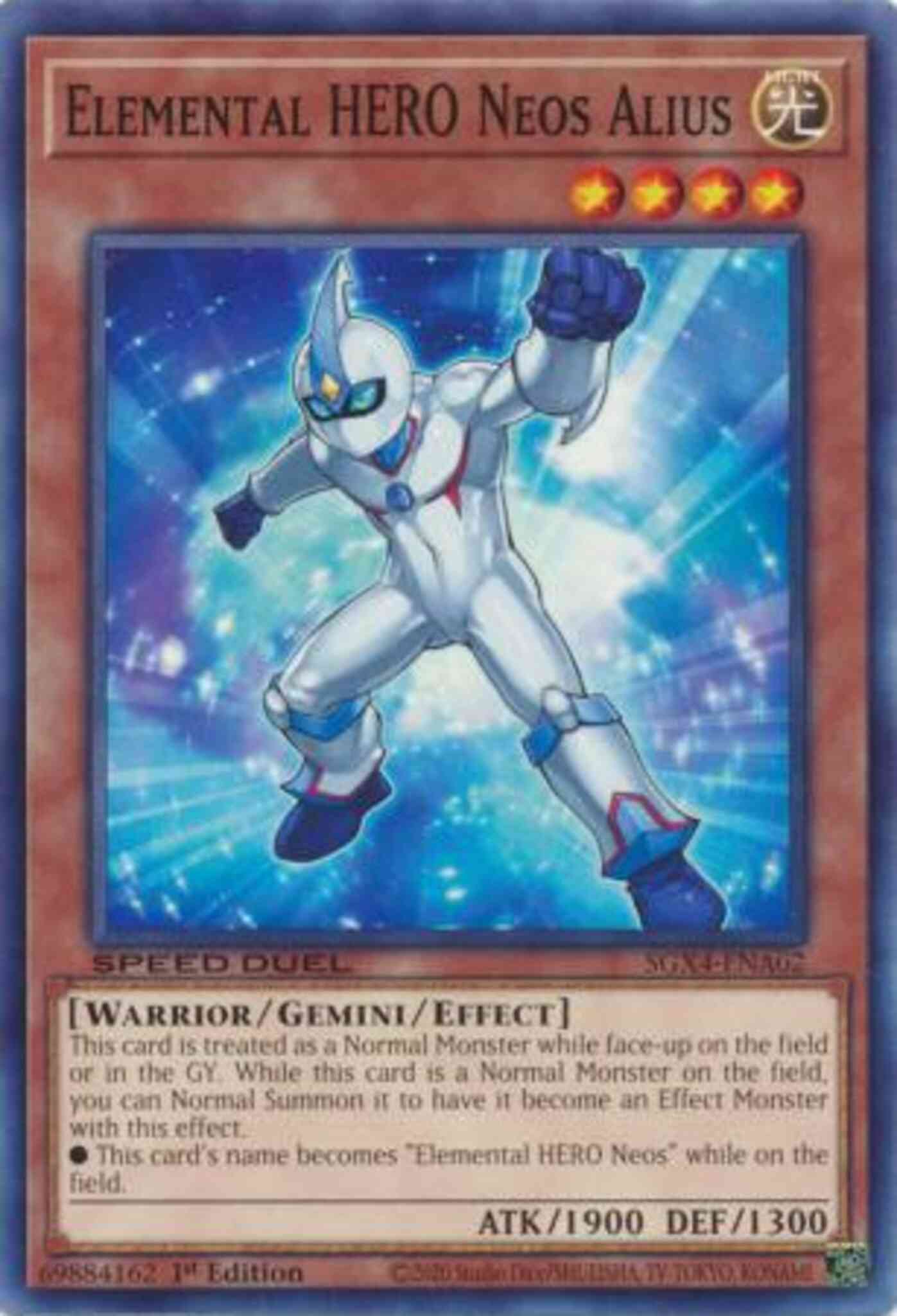 Elemental HERO Neos Alius - SGX4-ENA02 - Common - 1st Edition