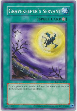 Gravekeeper's Servant - 2020 Date Reprint - RP01-EN055 - Common - Unlimited