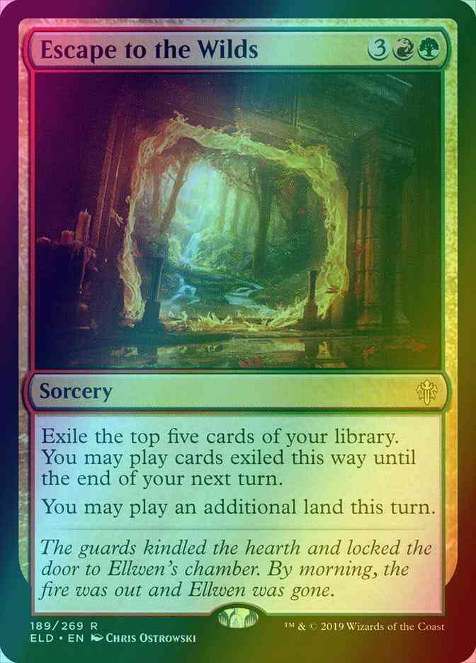 3 color cards mtg Escape to the Wilds [189] [Throne of Eldraine] [Foil] – Face to Face Games