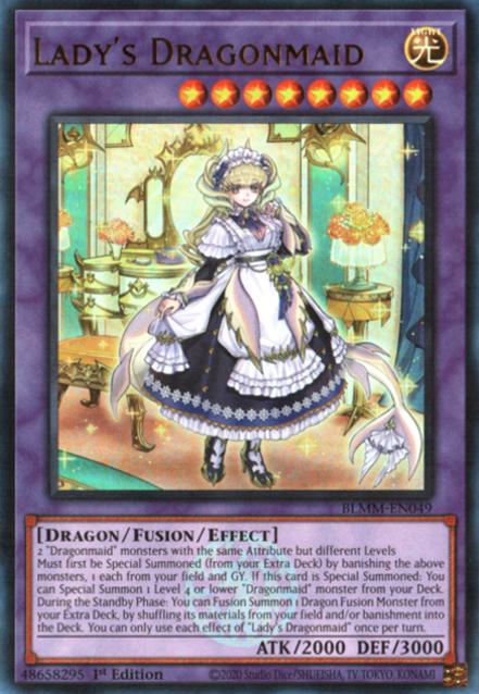 Lady's Dragonmaid - BLMM-EN049 - Ultra Rare - 1st Edition