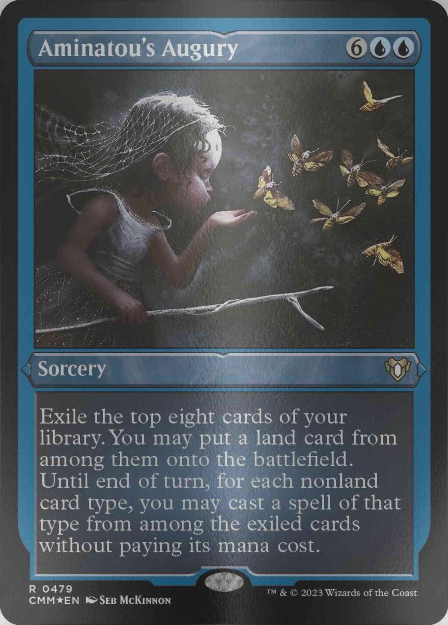 Aminatou's Augury [479] [Commander Masters] [Etched Foil] – Face